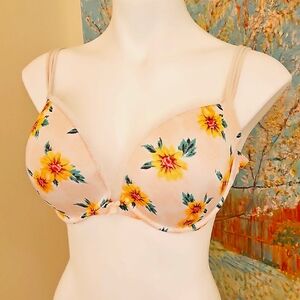 VS 38D Very Sexy Pushup Yellow Floral